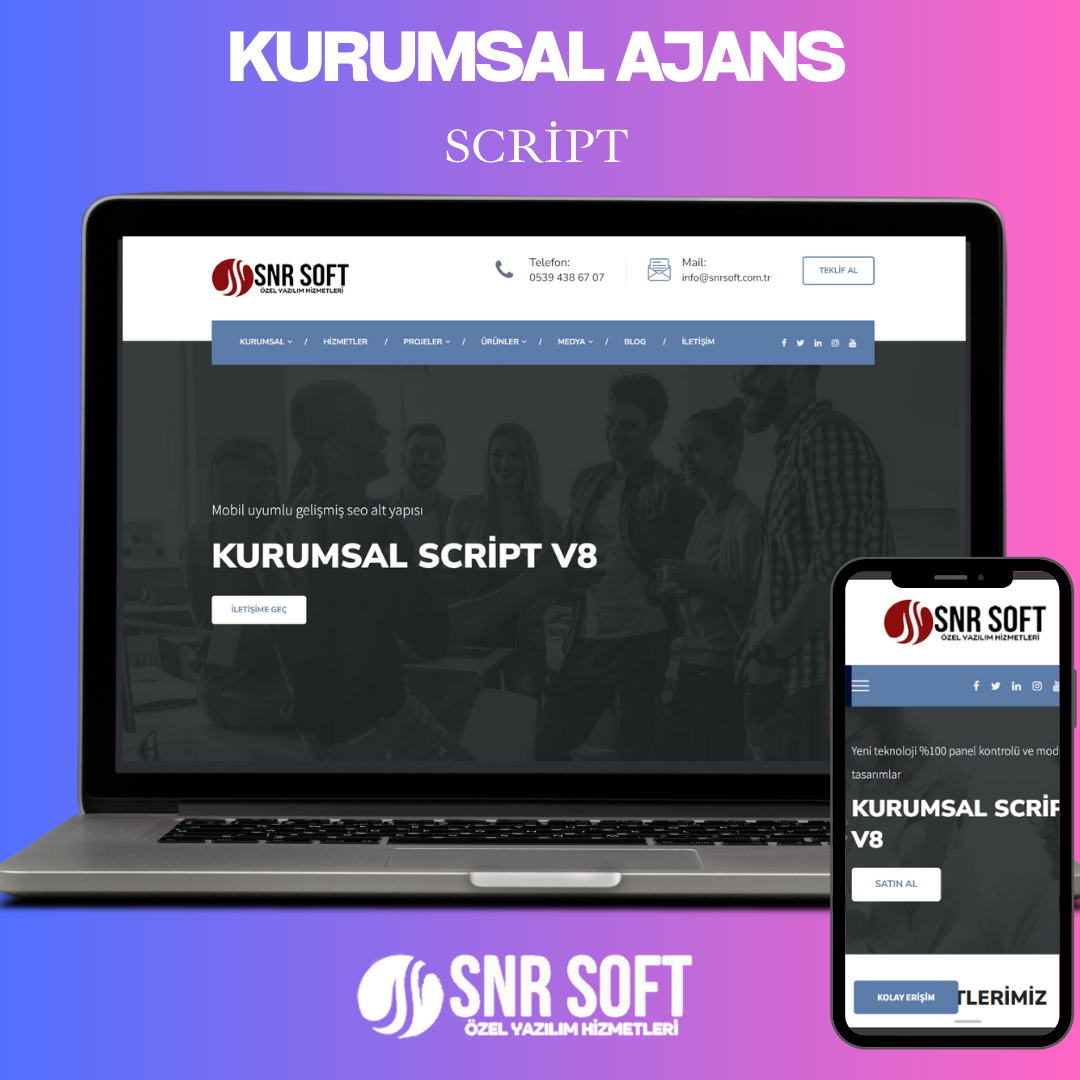 Gelişmiş Kurumsal Web Sitesi Yönetim Scripti v22