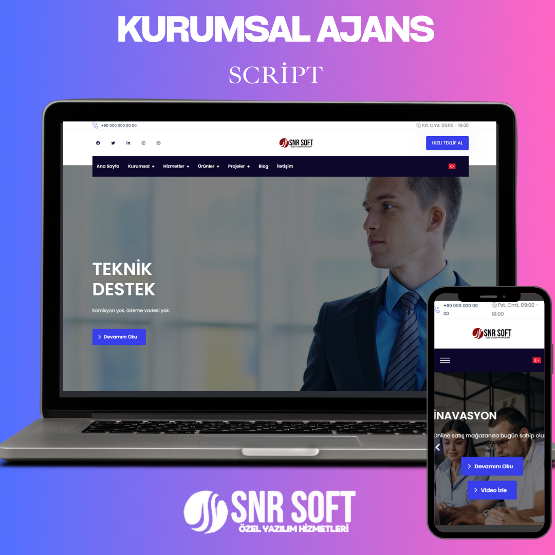 Kurumsal Web Sitesi Yönetim Scripti v20