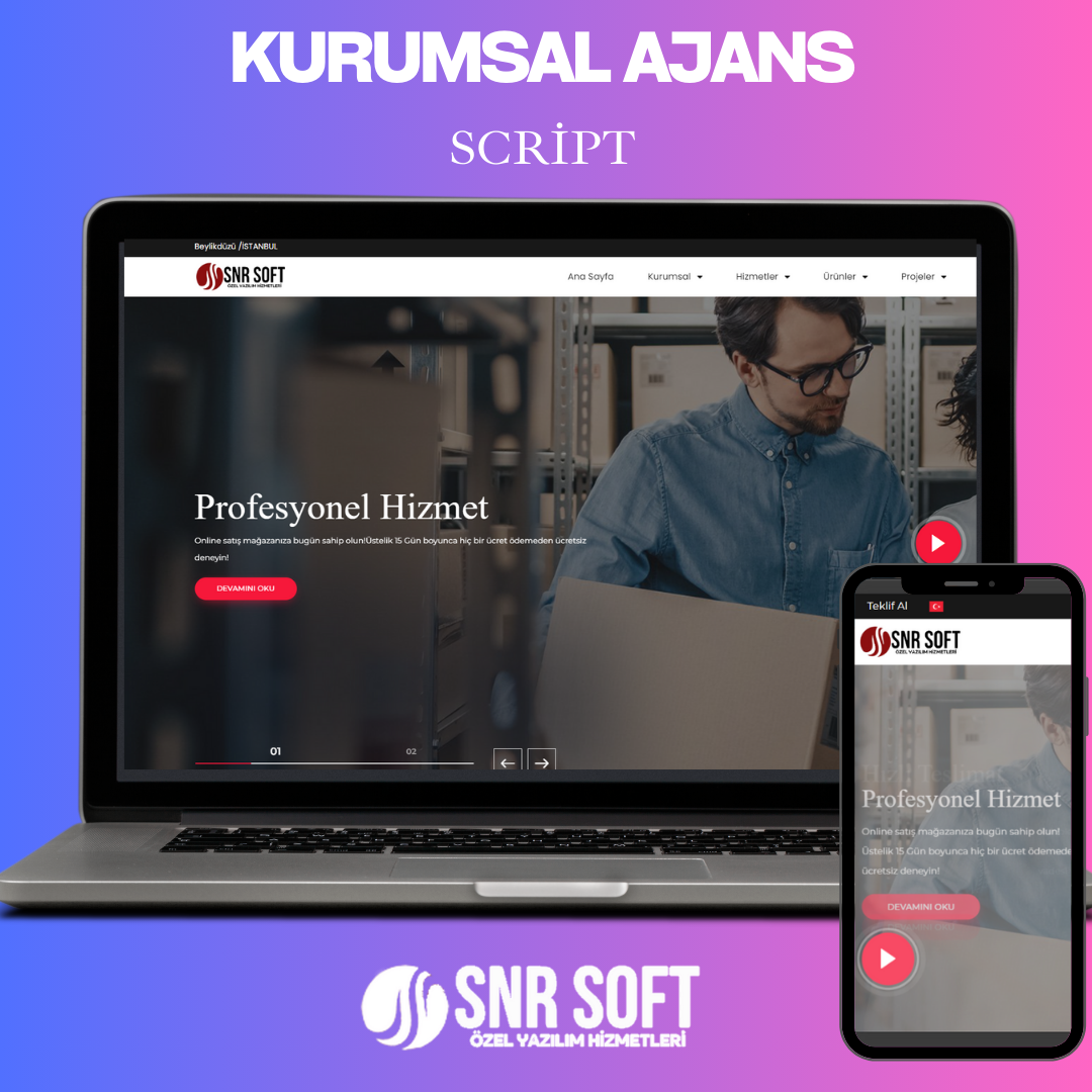  Gelişmiş Kurumsal Web Sitesi Yönetim Scripti v19