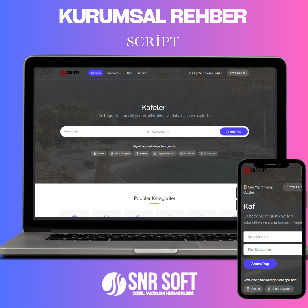 Rehber Web Sitesi Yönetim Scripti