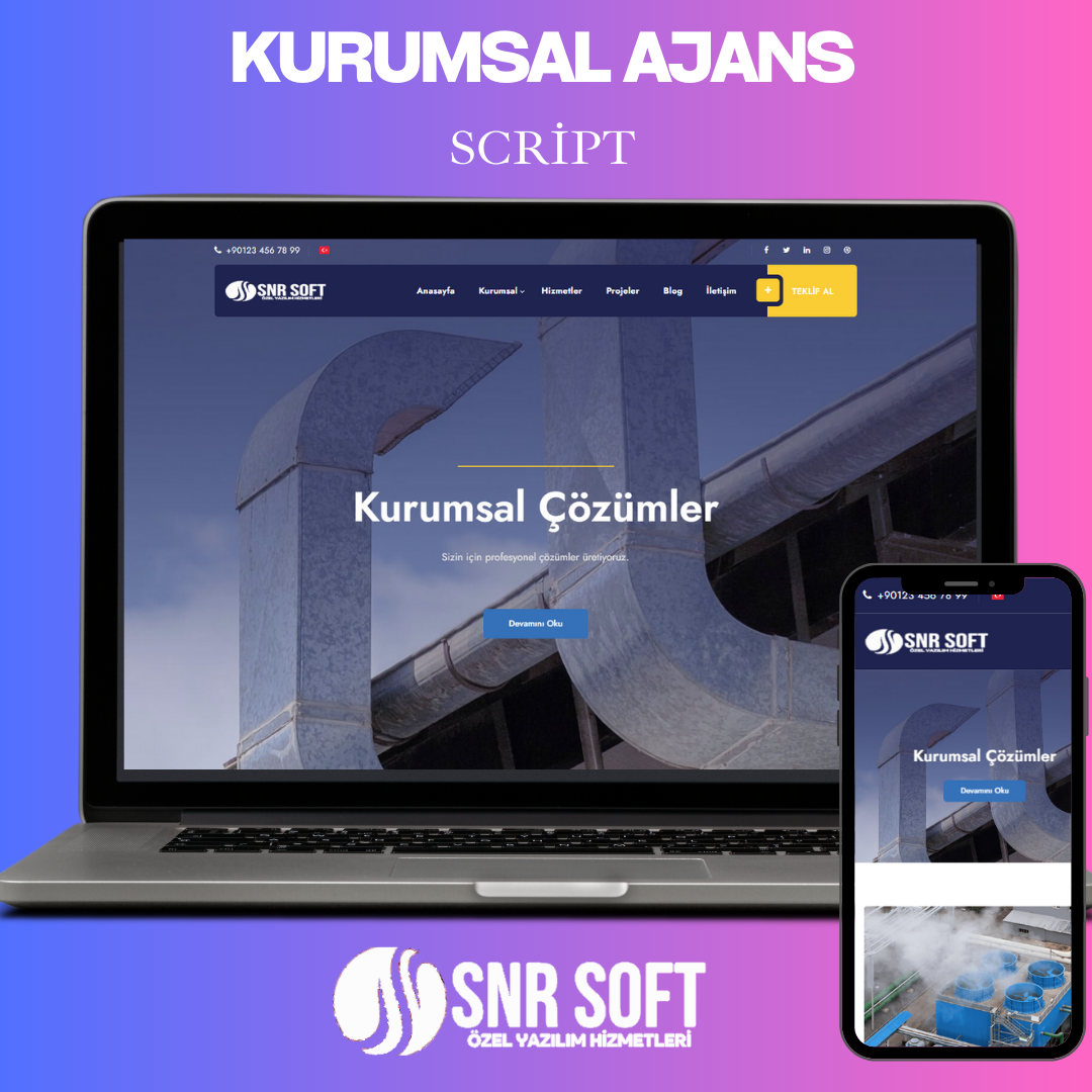 Kurumsal Web Sitesi Yönetim Scripti