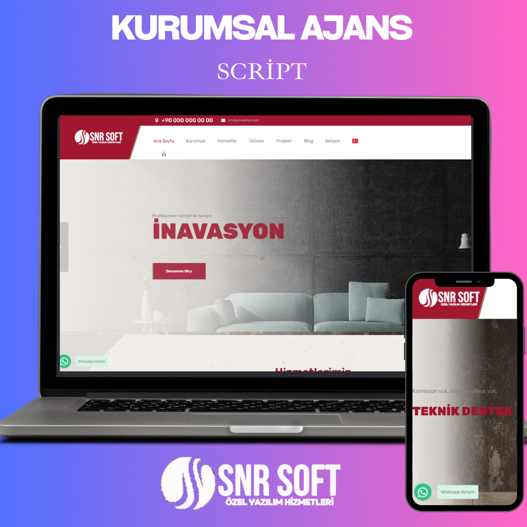 Çok Dilli Kurumsal Web Sitesi Yönetim Scripti v16