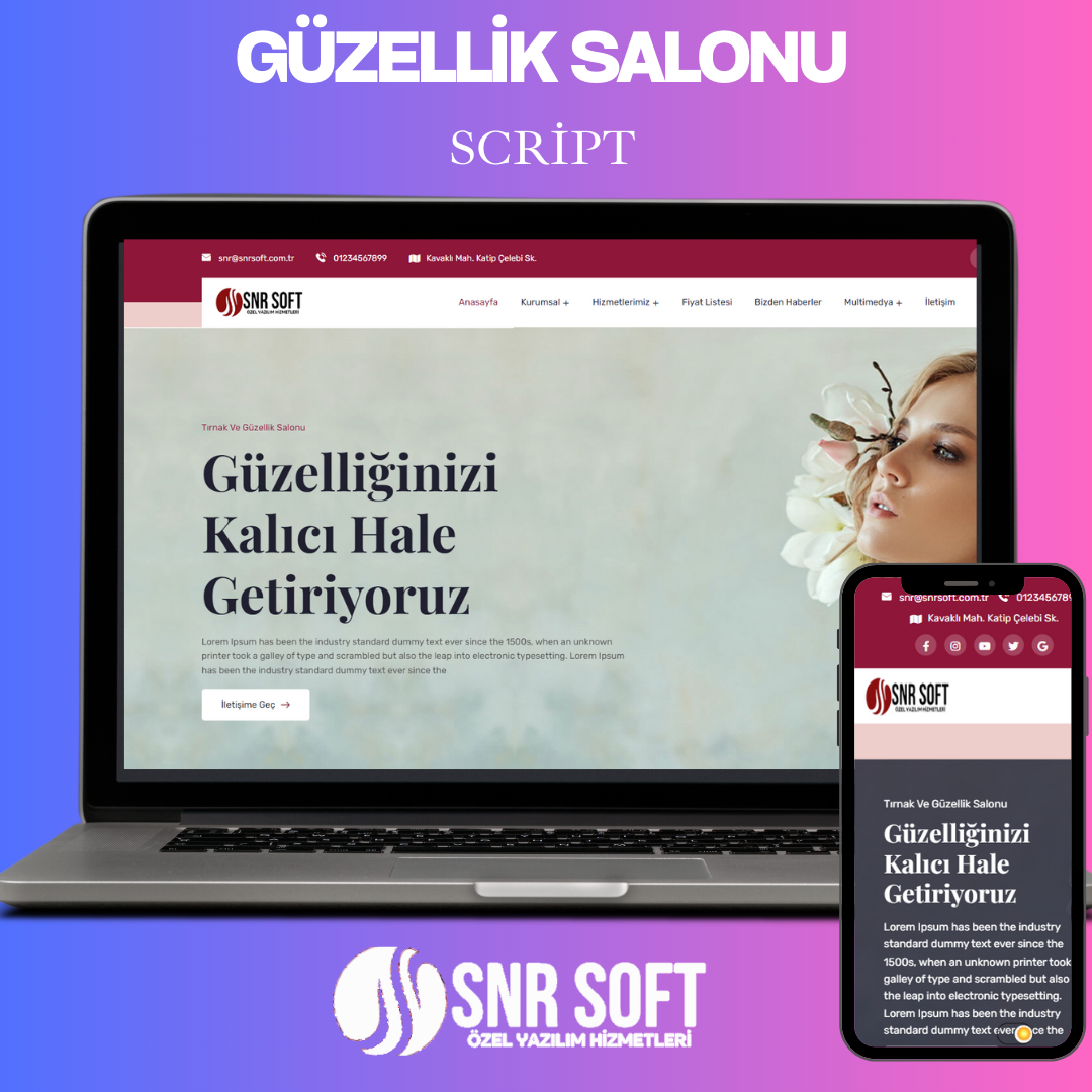 Güzellik Salonu Scripti 2 - Gelişmiş Web Yönetim Sistemi