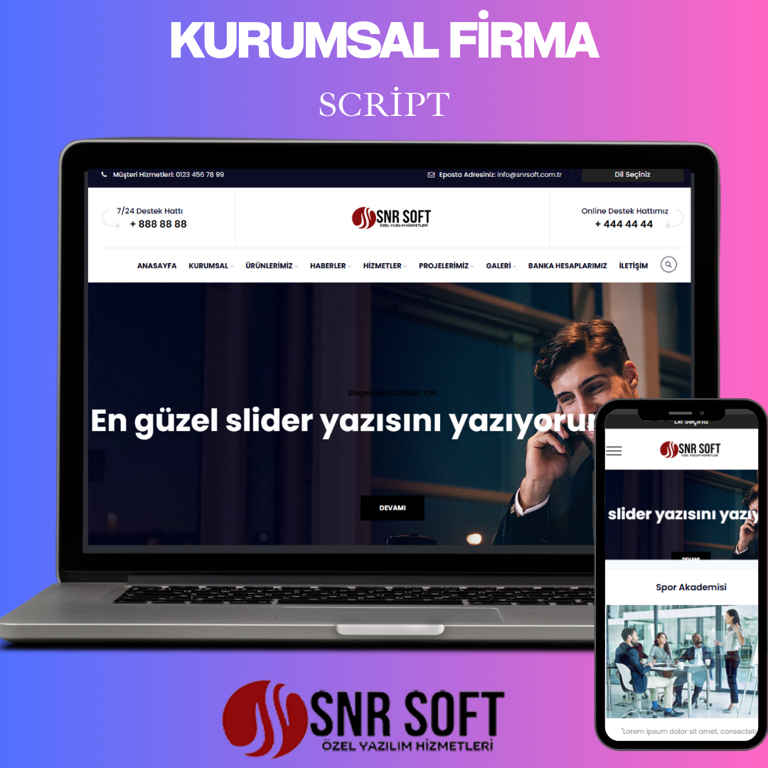 Çok Dilli Kurumsal Web Sitesi Scripti v40