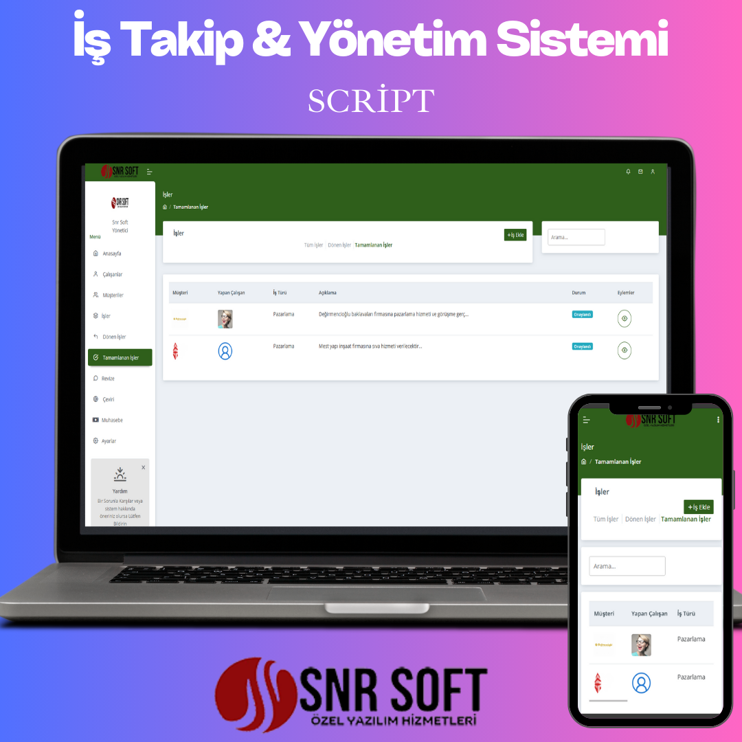 İş Takip & Proje Yönetim Sistemi