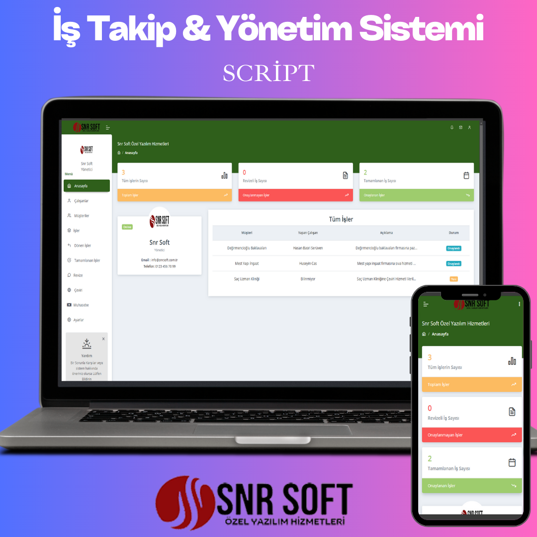 İş Takip & Proje Yönetim Sistemi