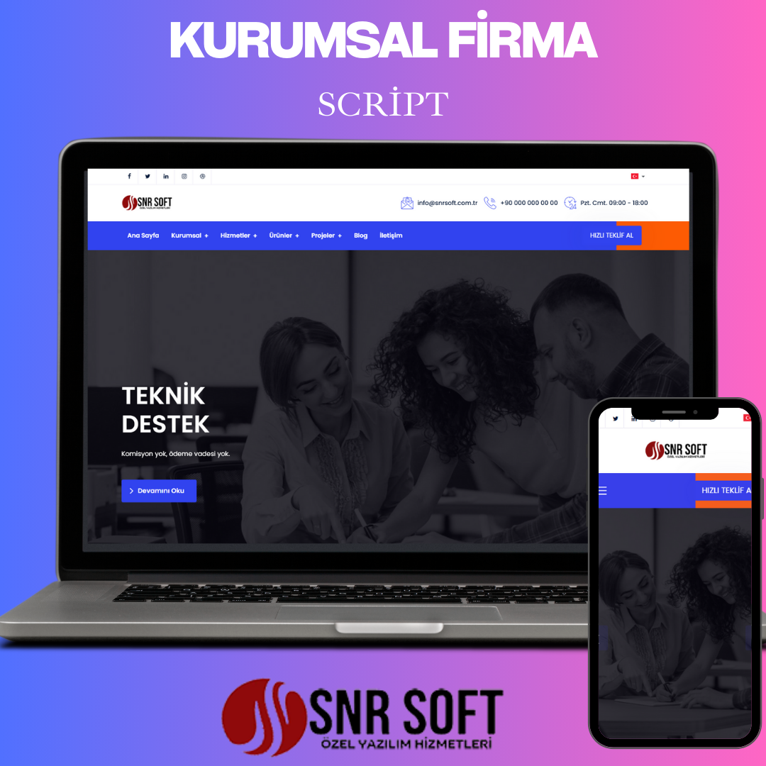 Kurumsal Web Sitesi Scripti v8