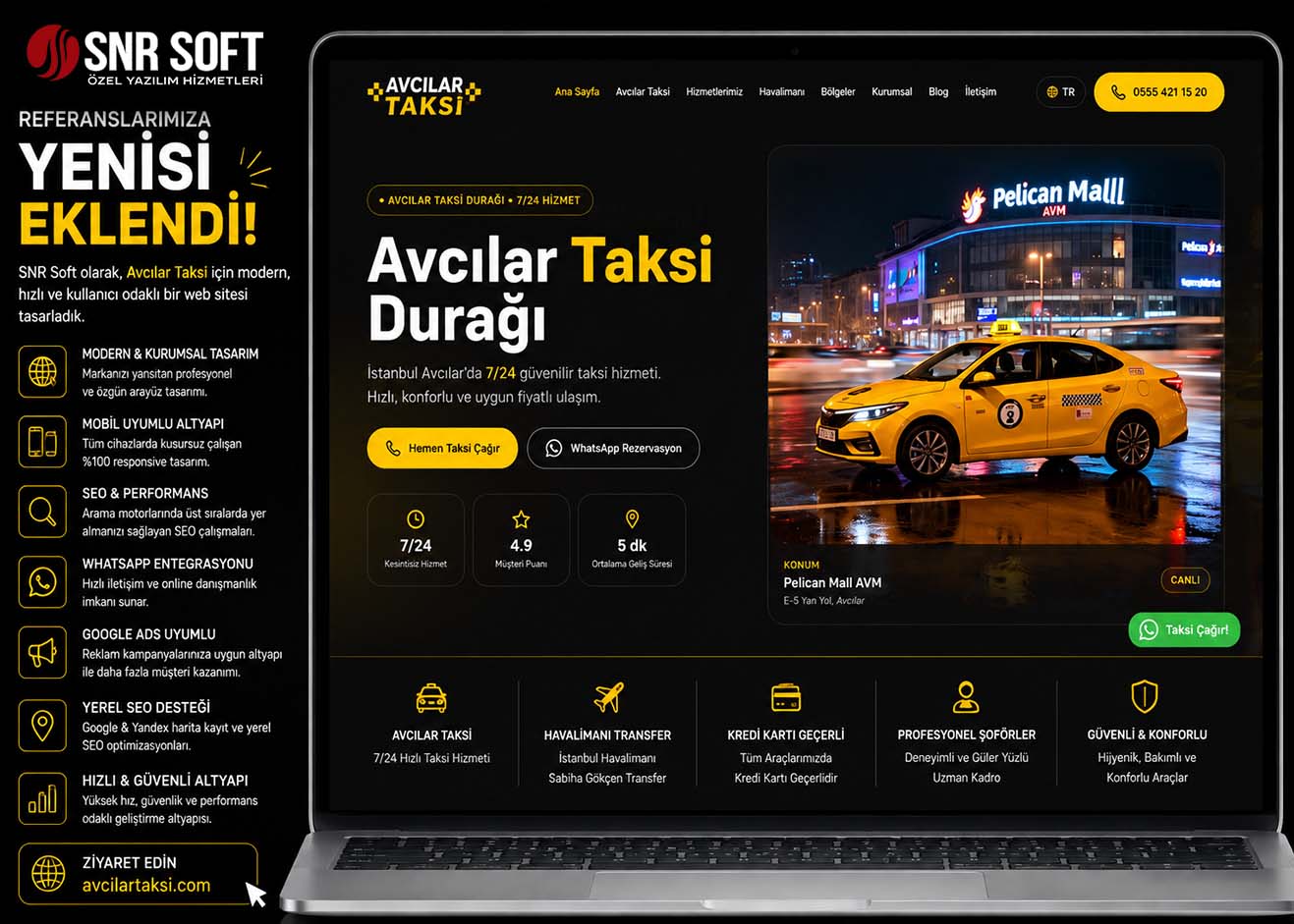 Avcılar  Taksi & Pelicann Mall Avm Taksi Proje Görseli