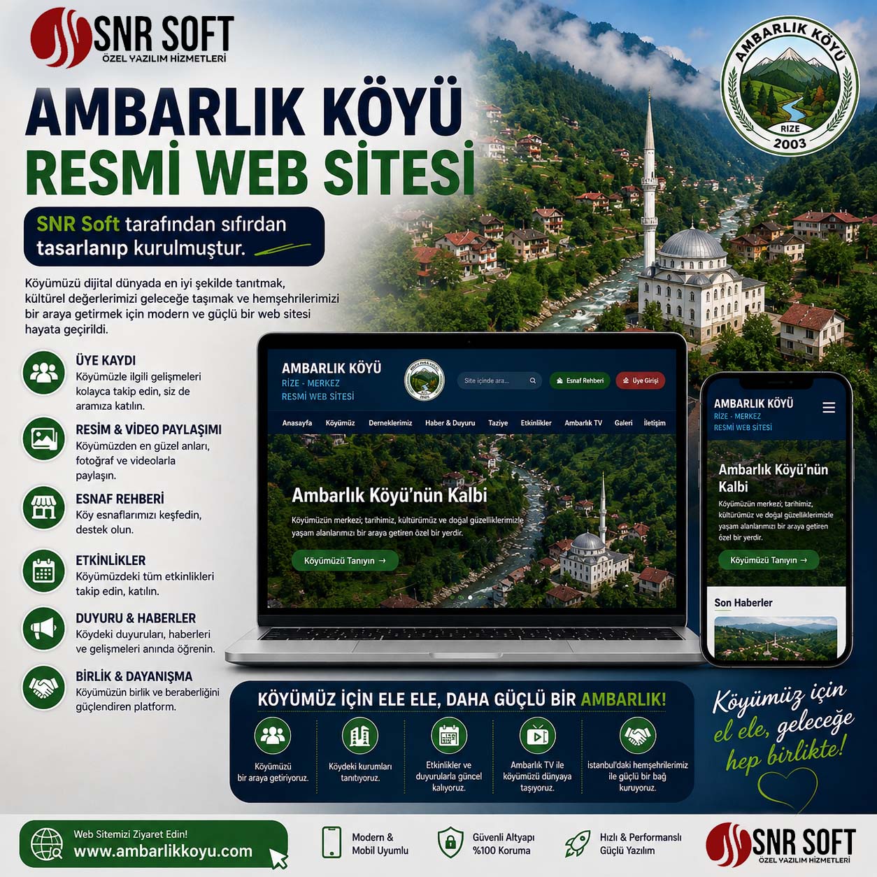 Ambarlık Köyü Kurumasl Web Sitesi Proje Görseli